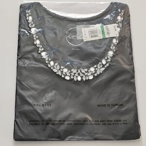 INC International Concepts Black Tank Top